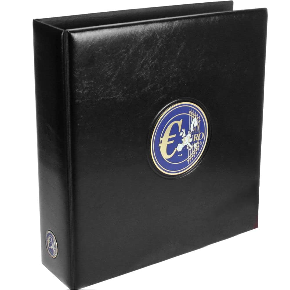 Safe 7364 Carpeta de Monedas de Todos los países - Ancho del Lomo Superior a 70 mm - para hasta 20 Hojas de Monedas con preimpresiones - hasta 100 KMS de Monedas de 1 céntimo - 2 Euros (sin Hojas)
