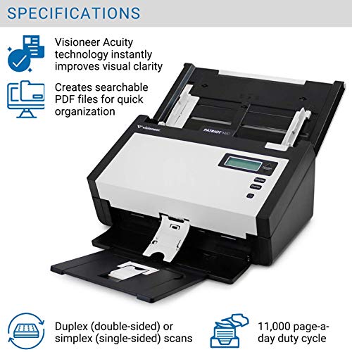 Visioneer Patriot H80 Duplex Scanner With Document Feeder #TOP1
