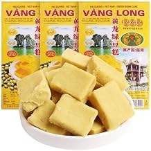 Bean Paste Cake Candy310g/box, Soft Glutinous Mung Bean Cake,Vietnamese specialties,Childhood Snacks Food,Sweet but not greasy upon entry Sweet Gifts Dim Sum,Desserts Dim sum Gift 1 box