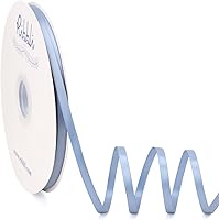 Vista 22 de Ribbli - Cinta de satén burdeos de doble cara, 1 pulgada x 50 yardas - Cinta burdeos oscuro de satén para envoltura de regalos, manualidades