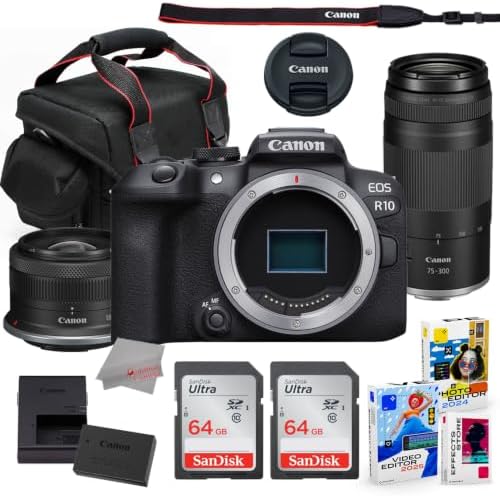 Amazon.com : Canon EOS R10 Mirrorless Camera (5331C009) with RF-S 18 ...