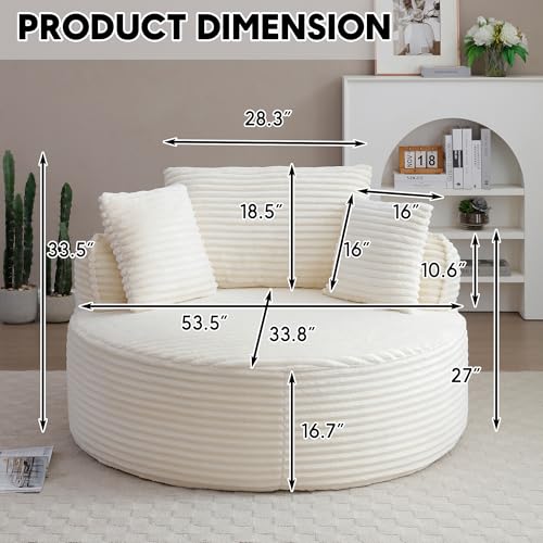 Oversized Round Cloud Lounge Chair
