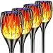 Topmante Solar Lights Upgraded, Waterproof Flickering Flames Torches Lights Outdoor Solar Spotlights Landscape Decoration Lighting Dusk to Dawn Auto On/Off Security Torch Light for Patio Driveway (1)