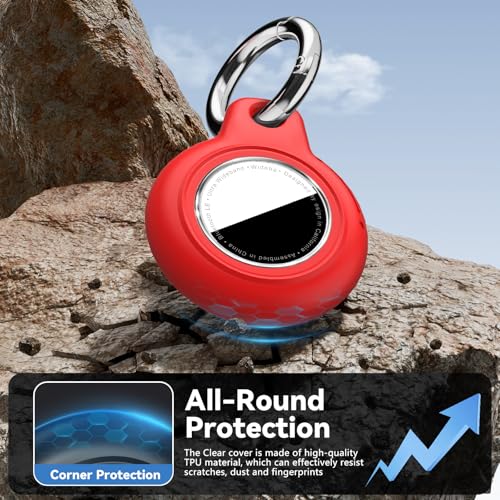 image for Wowwat Upgrade Waterproof 2 Pack Airtags Holder with Apple Airtags Key