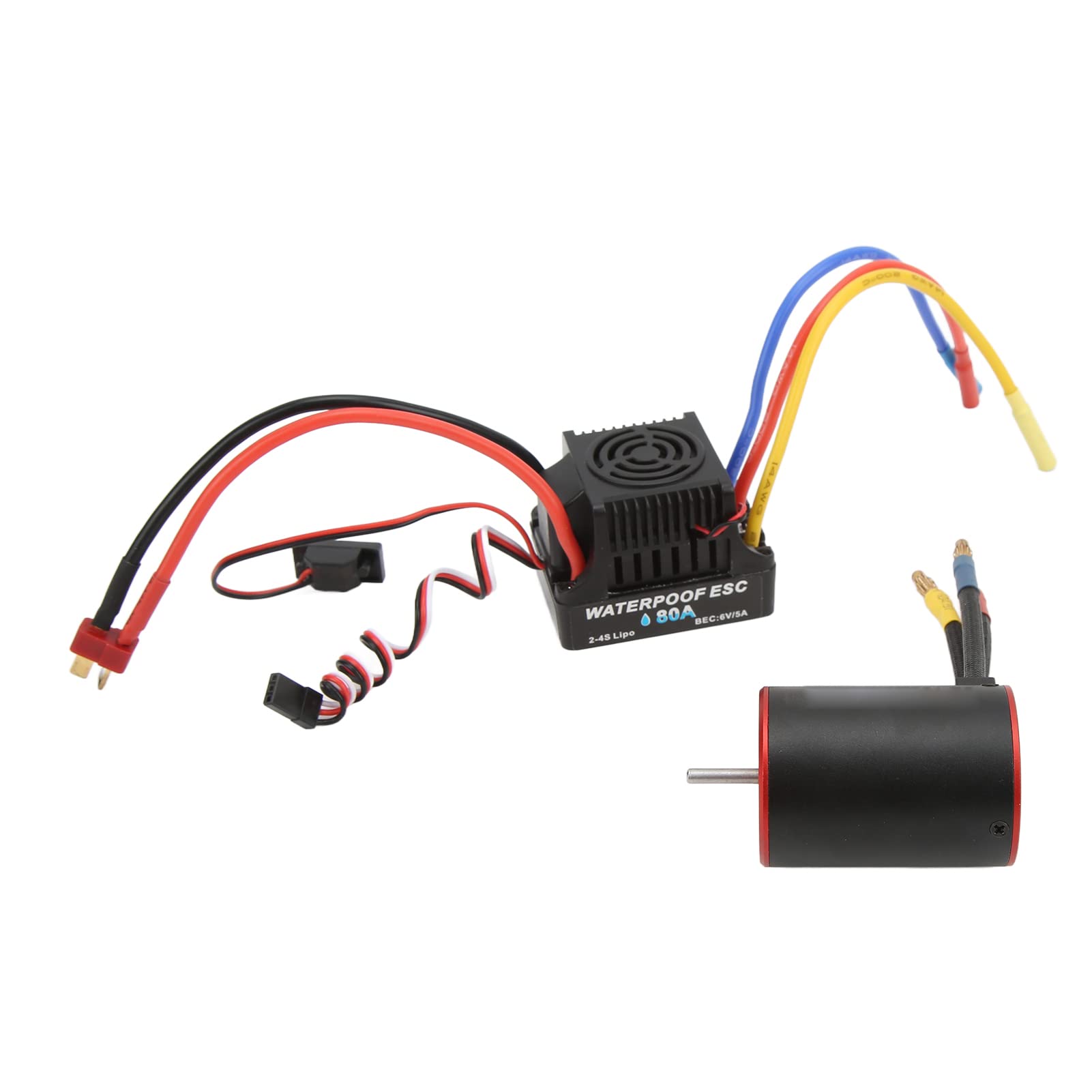 Changor Bezszczotkowy Silnik RC ESC Combo 3650 3900KV Potężny Wodoodporny Kontroler Prędkości dla Samochodów 1/8 1/10