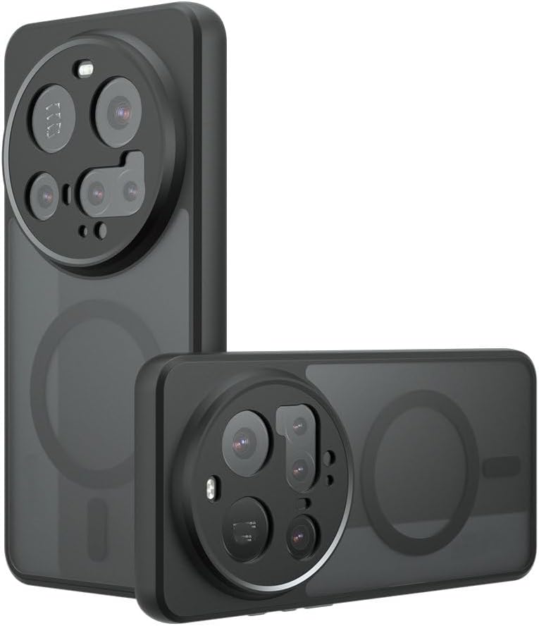 Compatible with Xiaomi 15 Ultra Case Cover,Compatible with MagSafe,Compatible with Xiaomi 15 Ultra Built-in Magnetic Anti-Shock Cell Phone Case Black