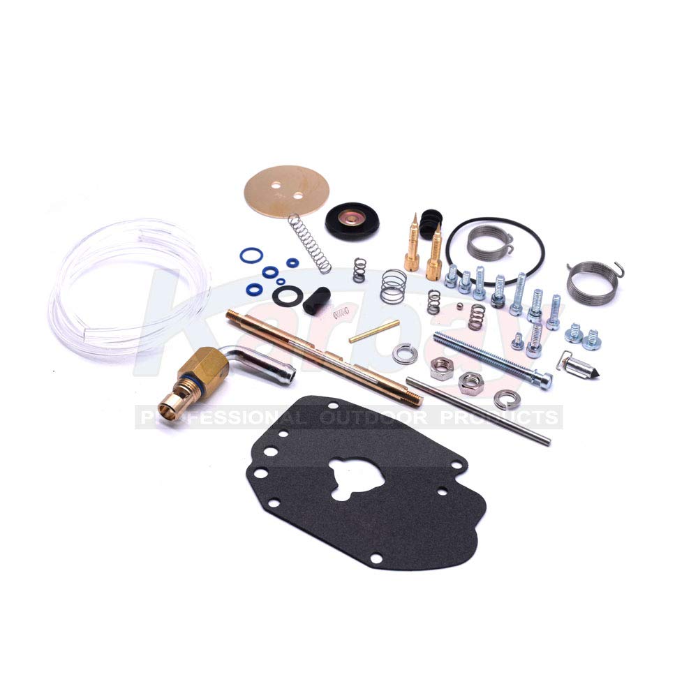 Karbay Kit de reparación de carburador para S&S Master Kit de reconstrucción de carbohidratos Set Fit Super E carburador con tubo de nailon de carbohidruro cepillo de limpieza Set