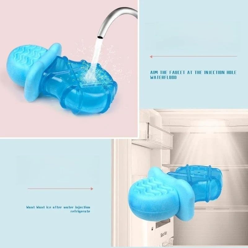Dog Ice Stick Relieving Heat Cooling Pet Supplies Water Injection Tooth Grinding Toy Set Chew Puppy Outdoor Treat(Blue Nipple)