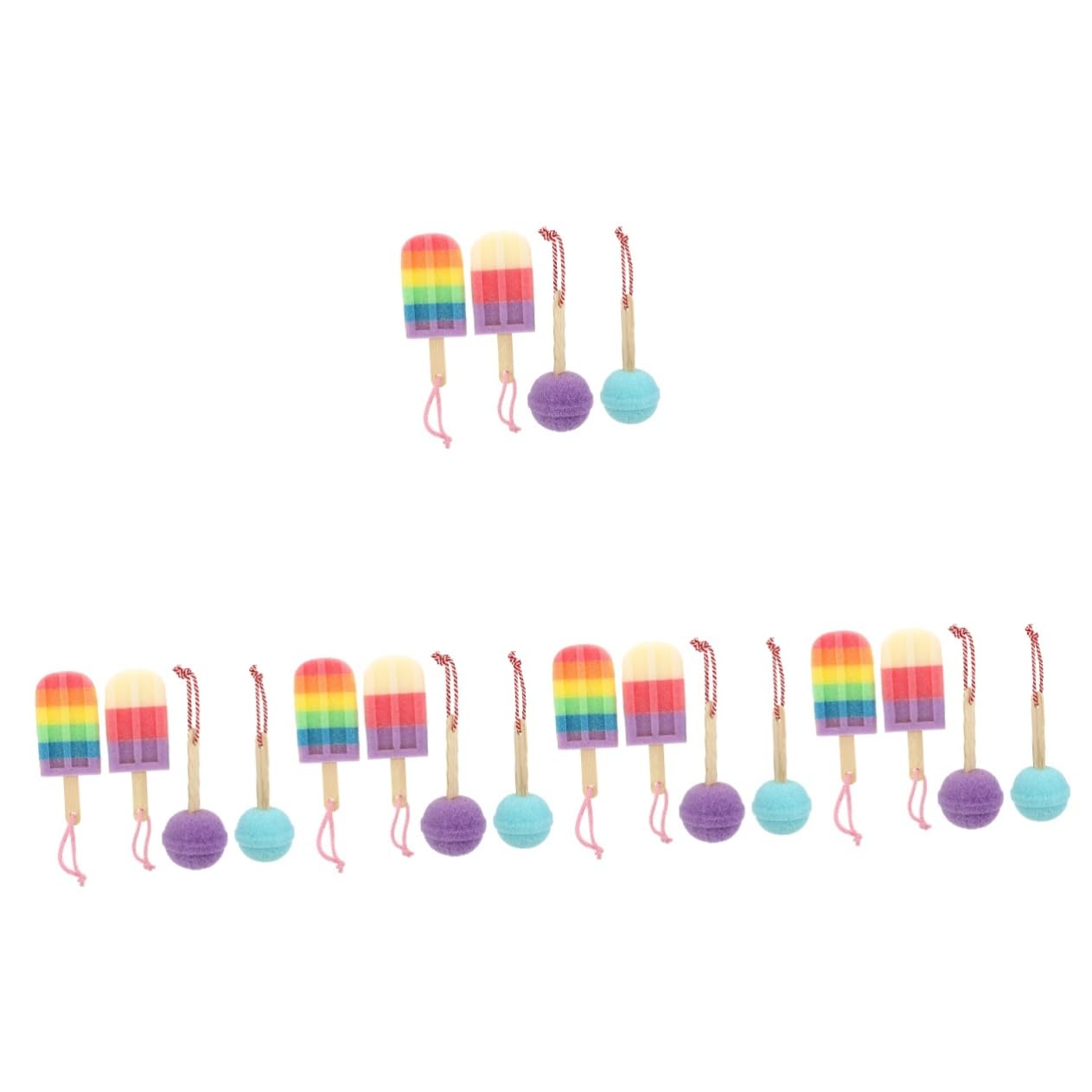 FRCOLOR 20 Piezas esponja de baño toallas para niños pequeños cuerpo de niños esponjas esponja de bebe para bañarse esponja para bañar bebe Super suave Extraterrestre niño pequeño