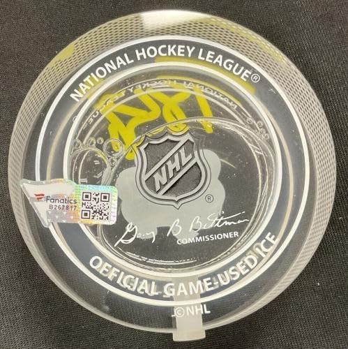 TOREY KRUG Signed Auto 2019 Winter Classic Game-Used Ice Puck FANATICS B267817 - Autographed Other Game Used NHL Items