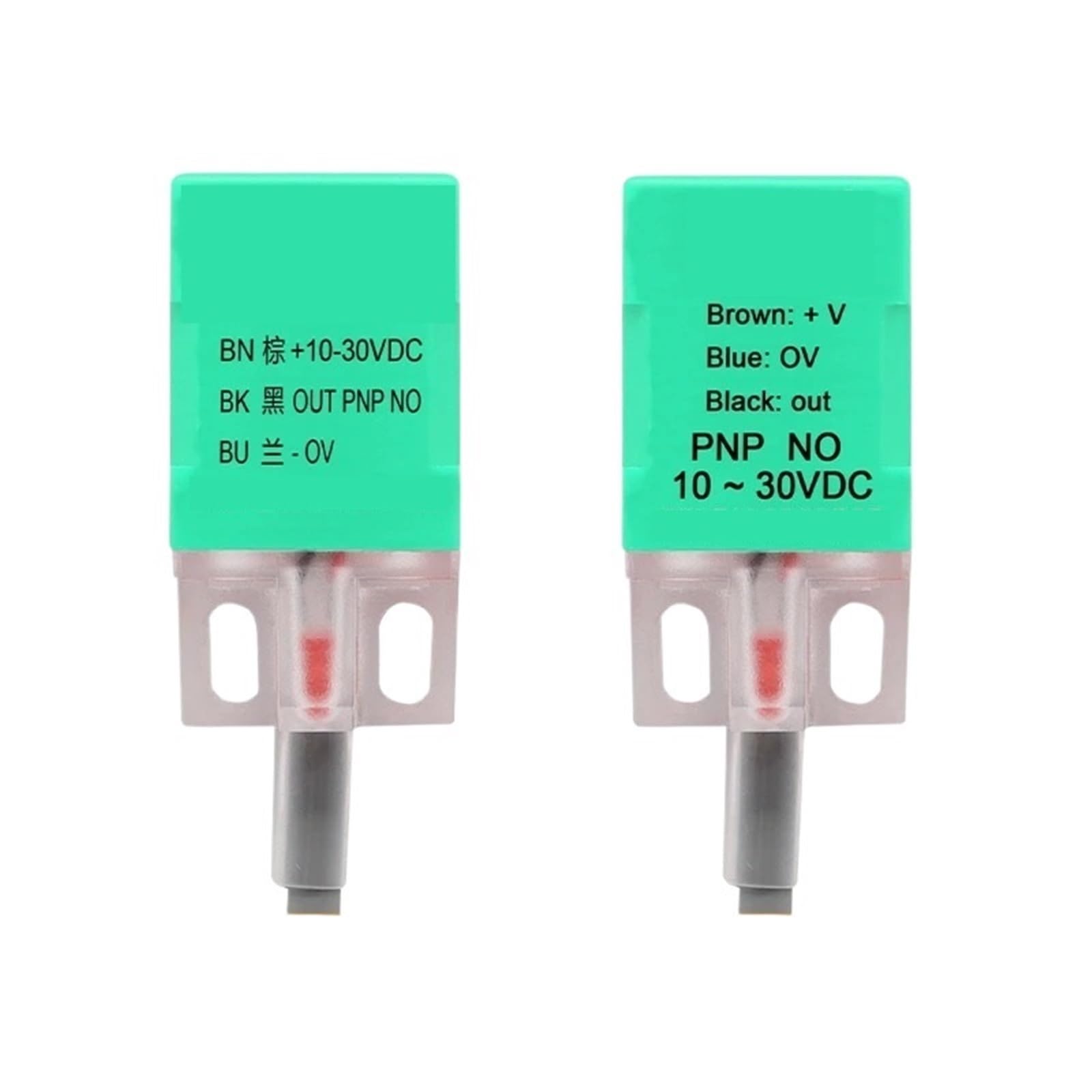 1 sztuka indukcyjny czujnik zbliżeniowy typu PNP kwadratowy przełącznik nasadowy detektor bed leveing odległość wykrywania 5/8 mm (PL-05P2)