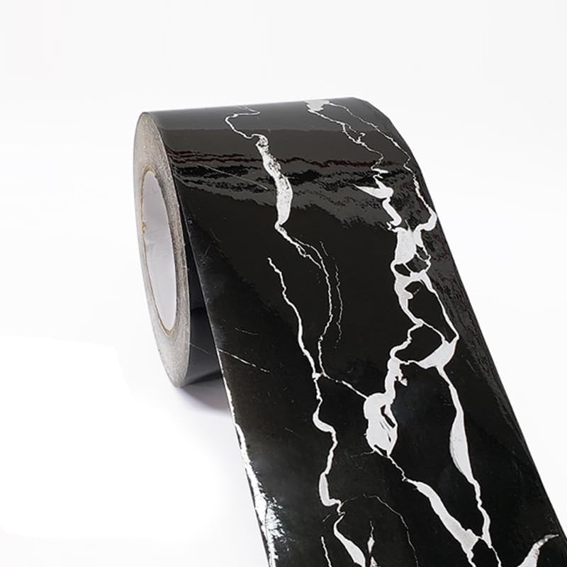 Wallpaper Borders, Adhesive Baseboard Wall Sticker Waistline Baseboard Wall Trim Corner Line Protector Decor Skirting Board(15,500x15cm)