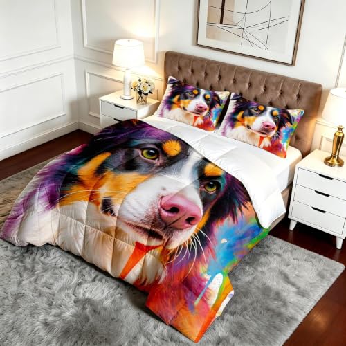 Edredón nórdico cama 105 estampado de 4 estaciones para dormitorios coloridos 4
