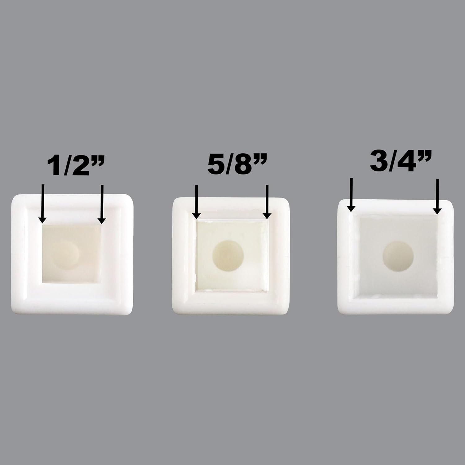Address America Premium USA Made - Fence Finials Trident Spear High-Impact Polypropylene White Finial Fence Topper (10ct, 3/4 inch) - Made in The USA - FF