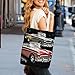 BTCOWZRV Classic Car Roadsters Old Fashioned Tote Bag Reusable Grocery Shopping Bags Handbag with Top Zipper Closure Canvas Tote Package with Inner Pocket for Advertising Activity Travel