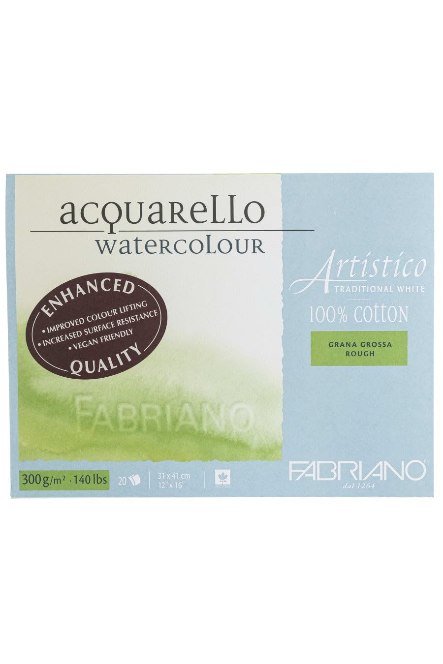 Fabriano Artistico bloc torchon 31x41 cm : l'héritage des maîtres de l'art