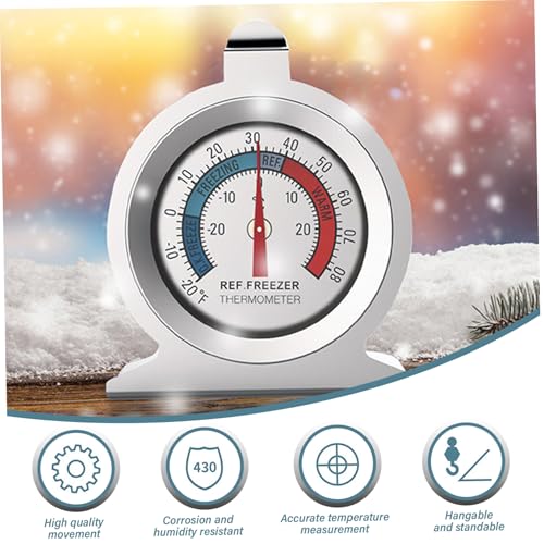 Termómetro de refrigerador DIFLE con dial analógico de acero inoxidable 7