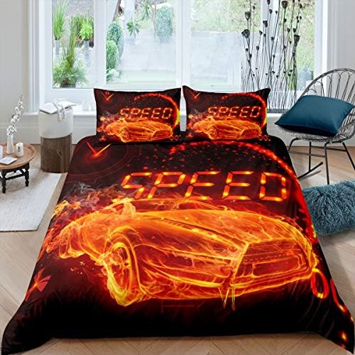 Loussiesd The Big Ben Comforter Cover Set King Size Modern London Themed Duvet Cover 3D City Scenery Bedding Set Blue Cityscape Bedspread Cover with 2 Pillow Shams Microfiber Bed Cover Zipper