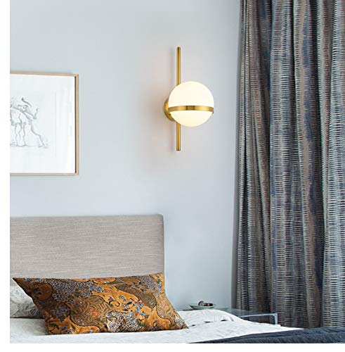 Preisvergleich Produktbild Eisen Glaskugel Led Wandleuchte Wohnzimmer Schlafzimmer Wandleuchte Nachtlicht Flur Treppe Leuchte
