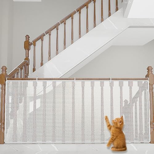 Rede de proteção para varanda para gatos, malha de nylon, anti-qu...