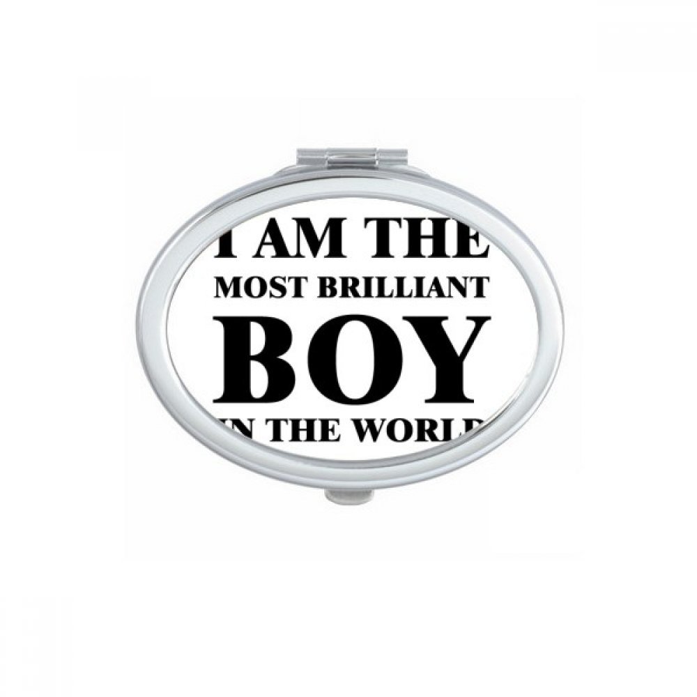 Miroir de poche à la main mignon J'AmThe Brilliant Boy cadeau idéal