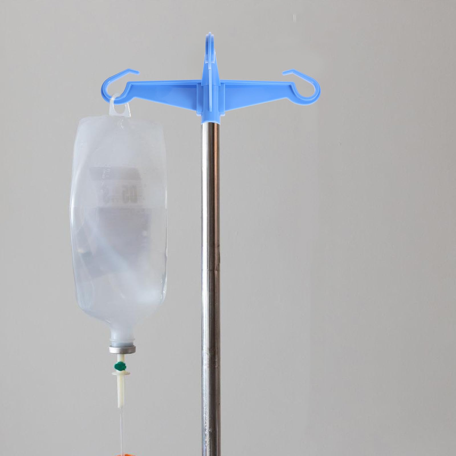 Schlauchhalter für Wand aus Abs mit Vier Haken Tragbarer Haken als Infusionsständeraufhänger für Mobile Medizinische Infusionsgestell Teilhaken Einfache Montage und Effiziente