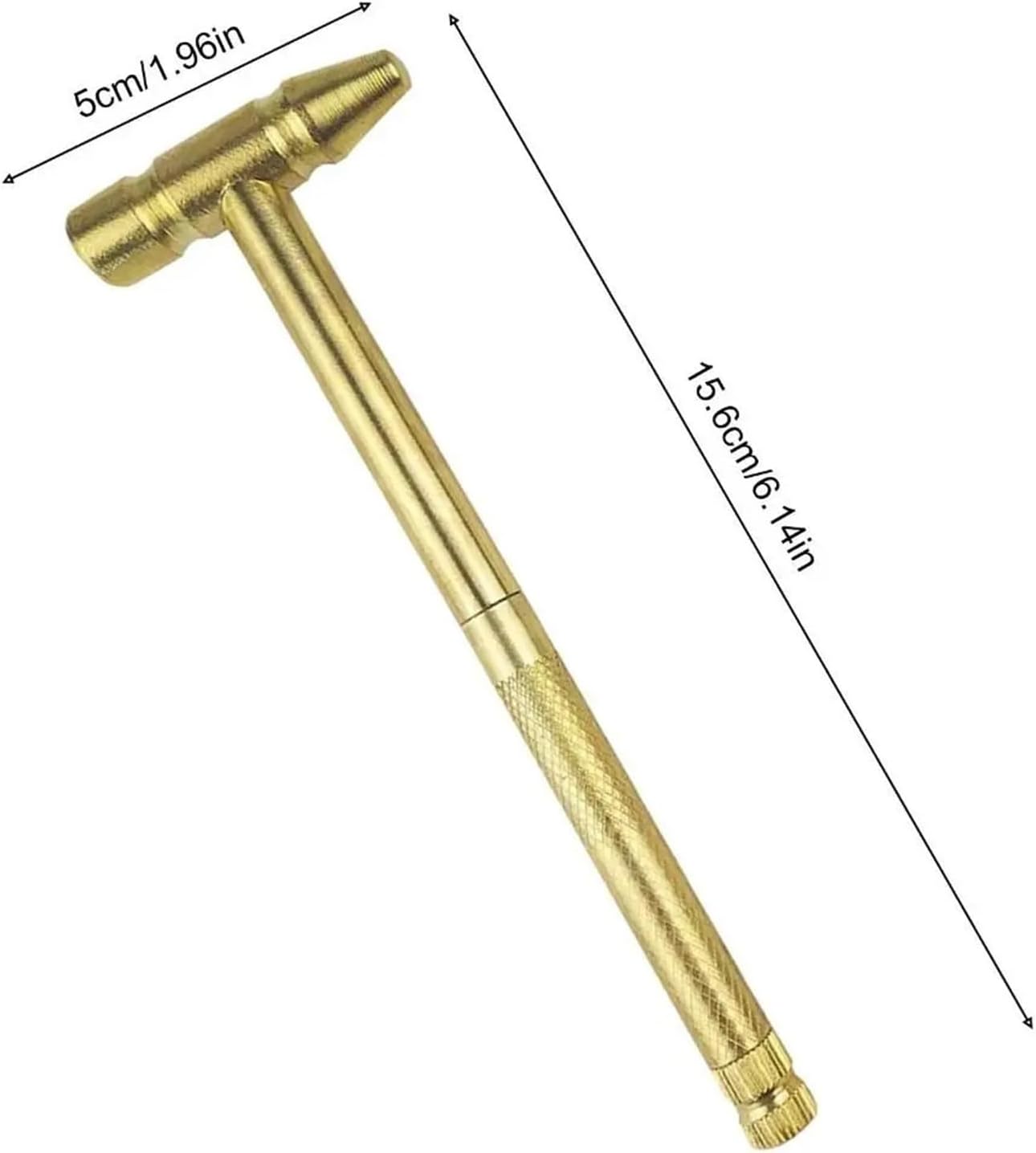 Gold Copper Alloy Craft Hammer - 6 in 1 Multi-Function Screwdriver Set for Jewelers and DIY Projects