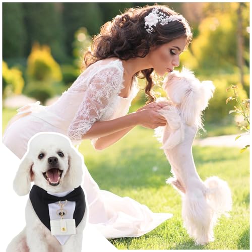 Set de Disfraz para Perro Tuxedo para Boda miniatura 3