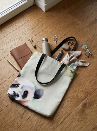 Image of Canvas Tote Bag with Zipper for Women| Inside Pocket | Cotton College Shoulder Bag | Stylish Travel Sling & Handbag for Daily Use | Cotton Canvas Fabric