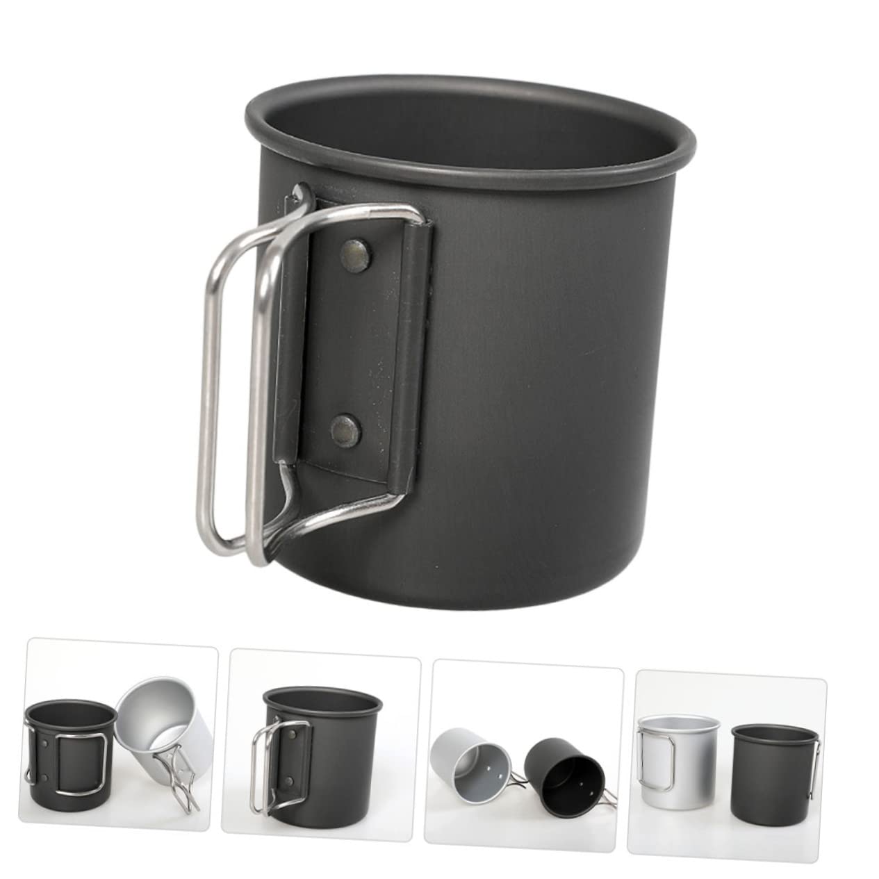 BESPORTBLE 3pièces Tasse Pliable Aluminium Pour Camping Mug Pratique Pour Café Et Thé Plein Air Pour Activités Extérieur