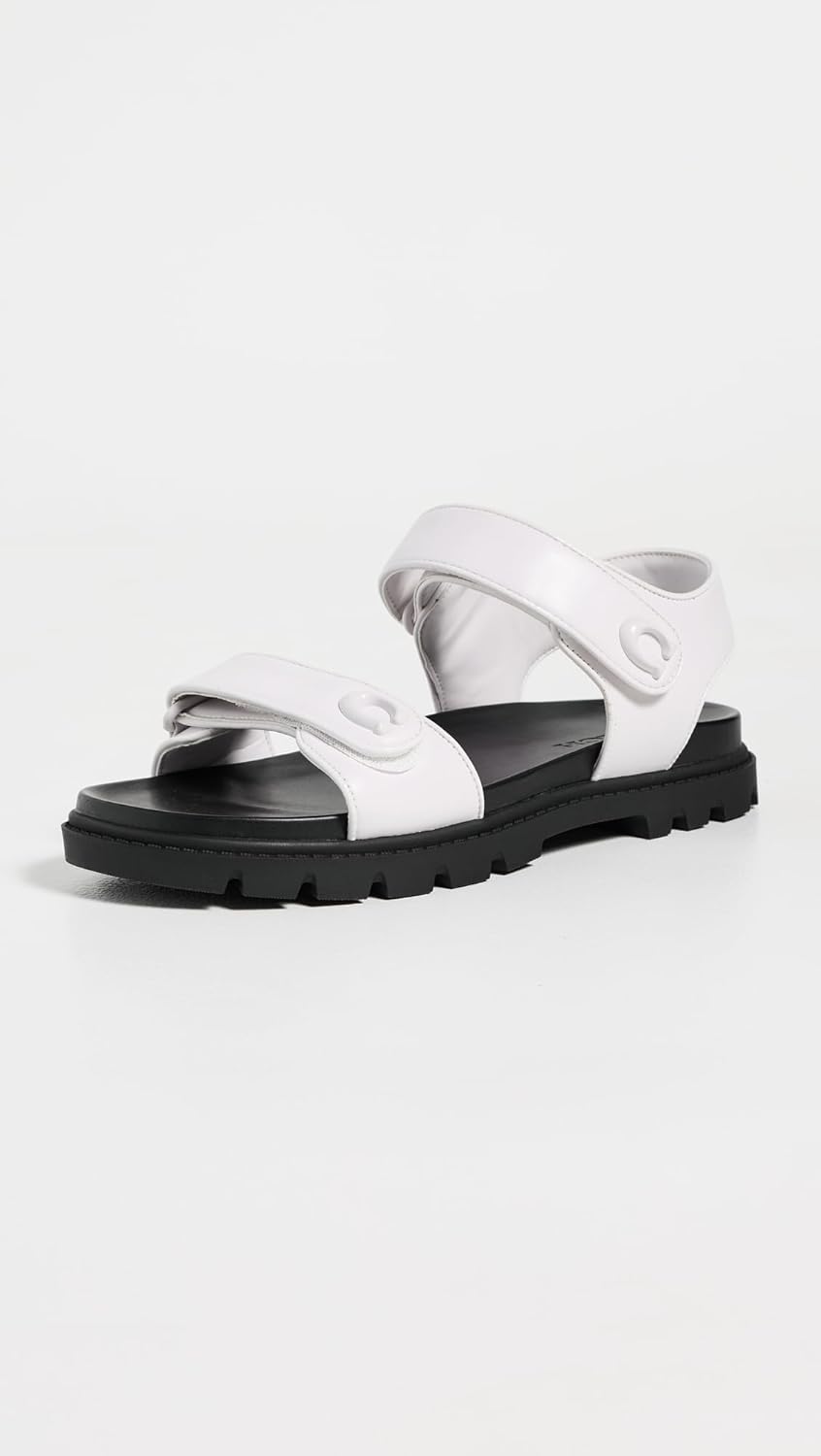 COACH Women's Brynn Leather Sandals - Image 2