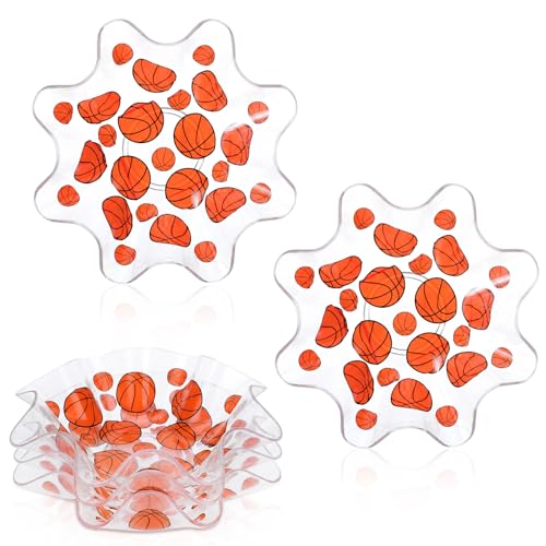 Basketball Snack Bowls, 4-Piece Set