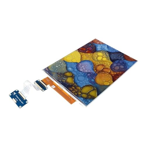 TUOPUONE 13.3inch E Ink Spectra 6 (E6) Full color E-Paper Display 1600×1200 Pixels SPI Communication without HAT+ Standard Driver HAT, E-ink Display