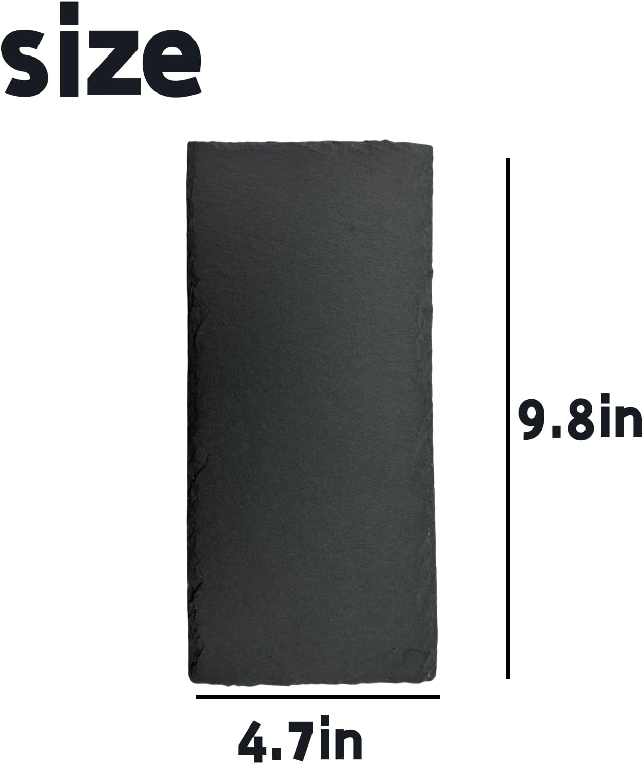 Reptile Basking Platform Tortoise Rock Plate 9.8’’x4.7’’ Feeding Food Bowl Slate Dish Turtle Bathing Resting Terrace for Lizard Bearded Dragon Chameleon Gecko Snake Frog Newt