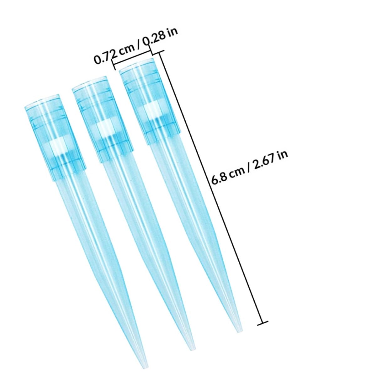 500pcs Disposable 1ml Universal Plastic Pipettor Tips with Filter, Liquid Pipette Tips for Laboratory Use, Compatible with Standard Micropipettes