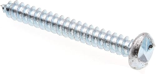 Prime-Line 9027720 Tornillo para chapa metálica, One Way, #10 X 1-12 pulgadas, acero chapado en zinc, paquete de 100