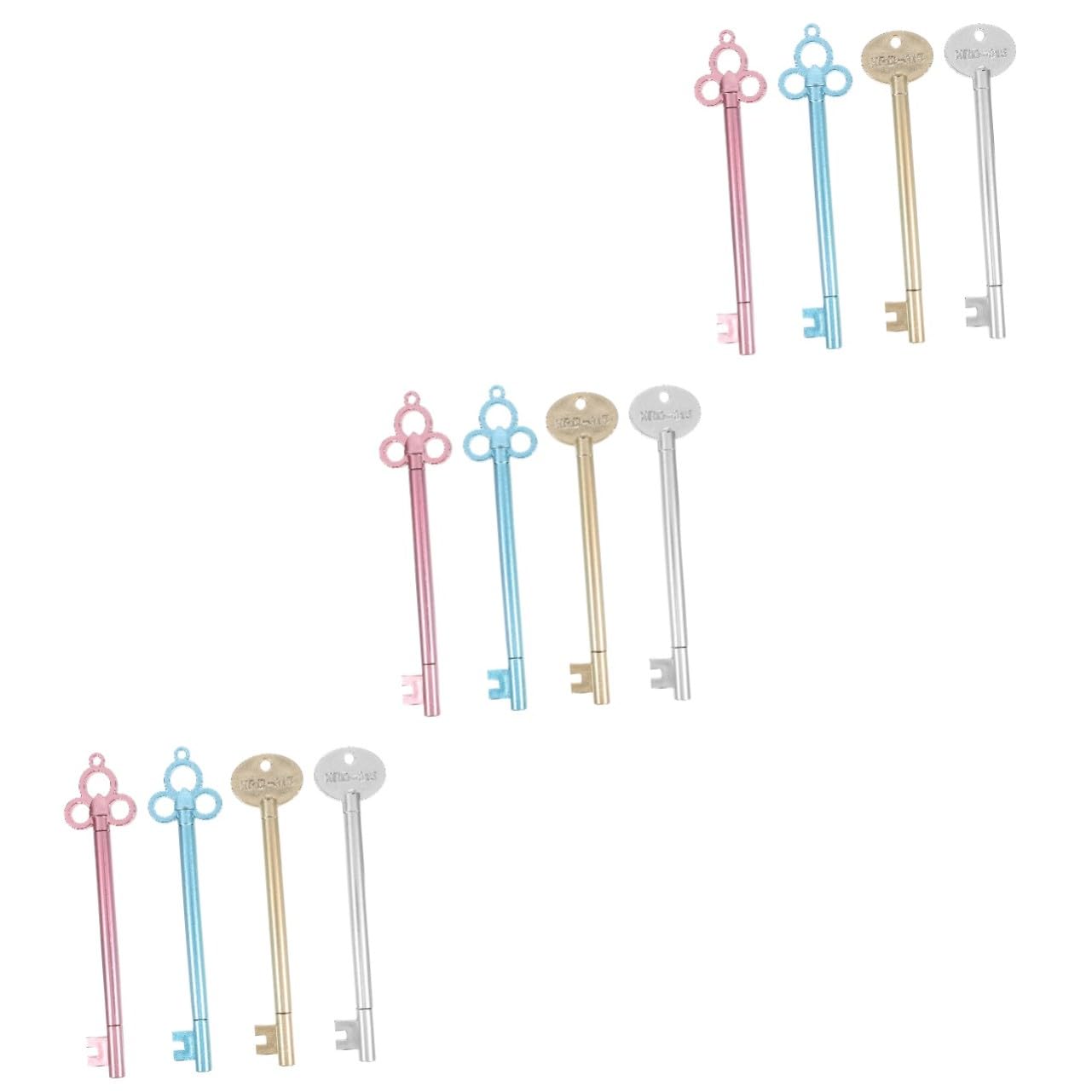 45 Piezas Bolígrafos Gel Creativos Forma de Llave de Diseño Elegante y Ligero Escritura Suave para Regalo y Oficina