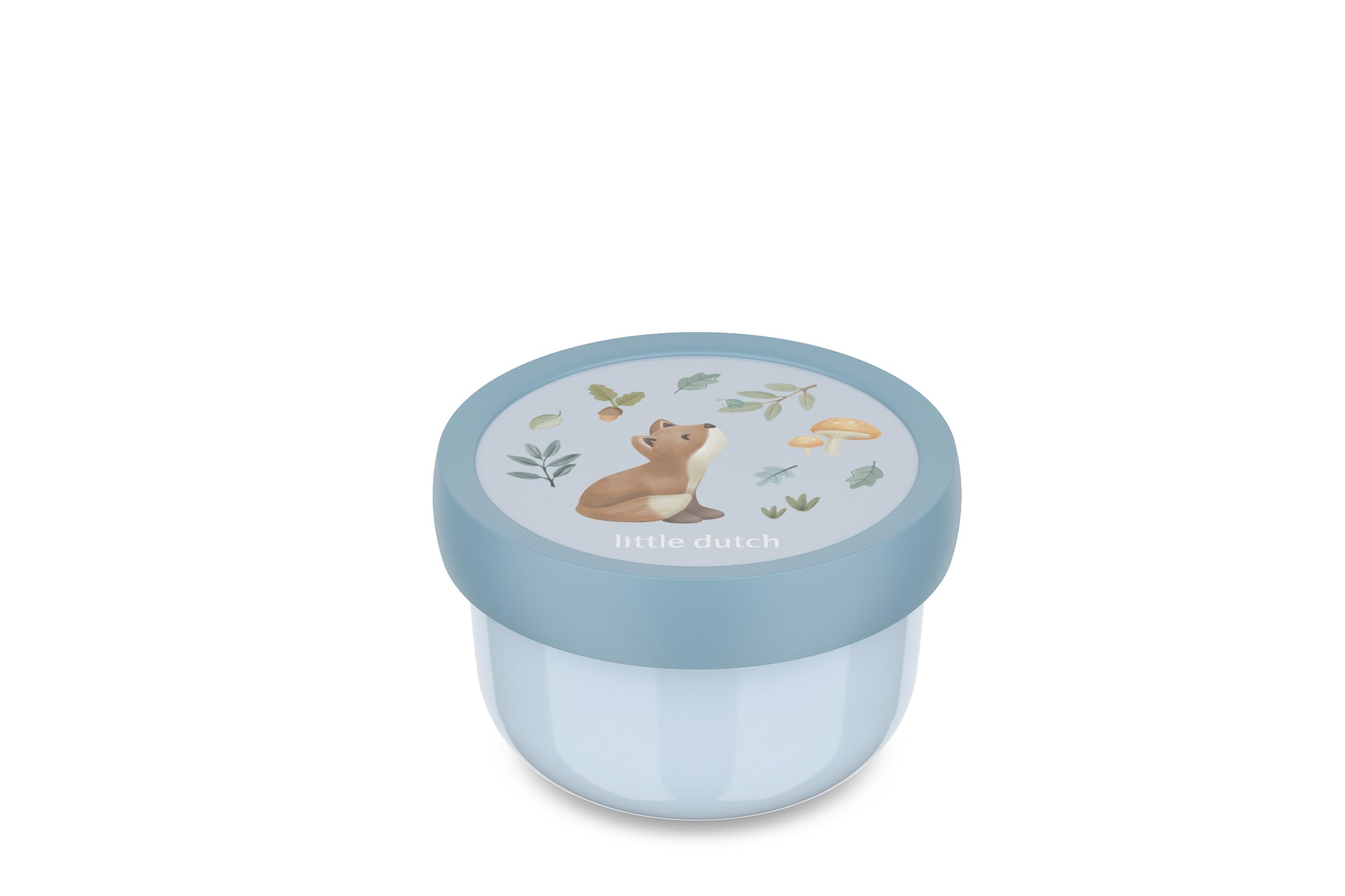Mepal Fruitbox Campus Little Dutch, Snack Box for Kids Dishwasher and Microwave Safe, BPA-free, 300 ml, Forest Friends