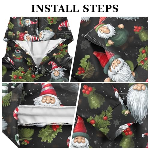 Kids Hoodies Sweaters Christmas Xmas Gnome Dwarfs Hooded Sweatshirts with Big Pockets for Boys Girls B04004433