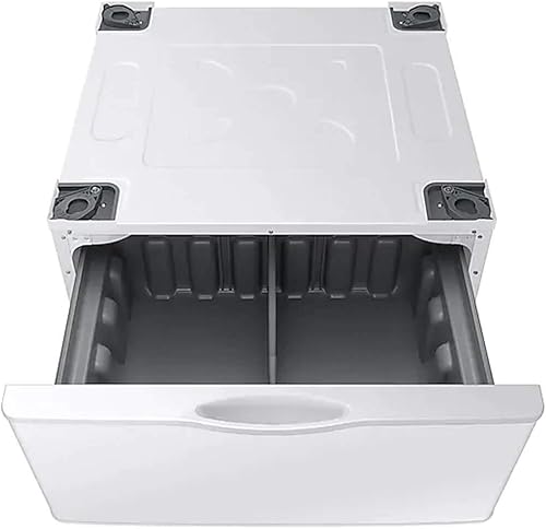 Miniatura 3 de SAMSUNG Soporte de pedestal para lavadora y secadora de 27 pulgadas con cajón de almacenamiento de ropa extraíble, acero inoxidable, WE402NWA3,