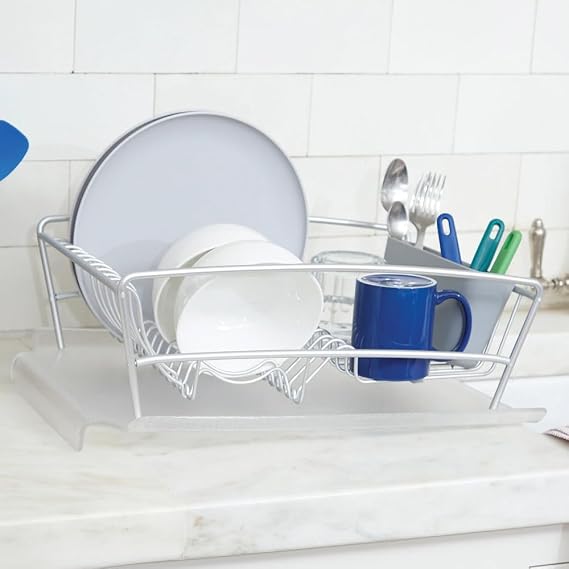 Better Houseware Acrylic Cutting Board with Counter Lip & Side Wings - 14.5 x 19 - Non-Slip Rubber Feet, BPA-Free, Scratch Resistant, Lightweight, Pebble Acrylic Finish, Kitchen Counter Protector