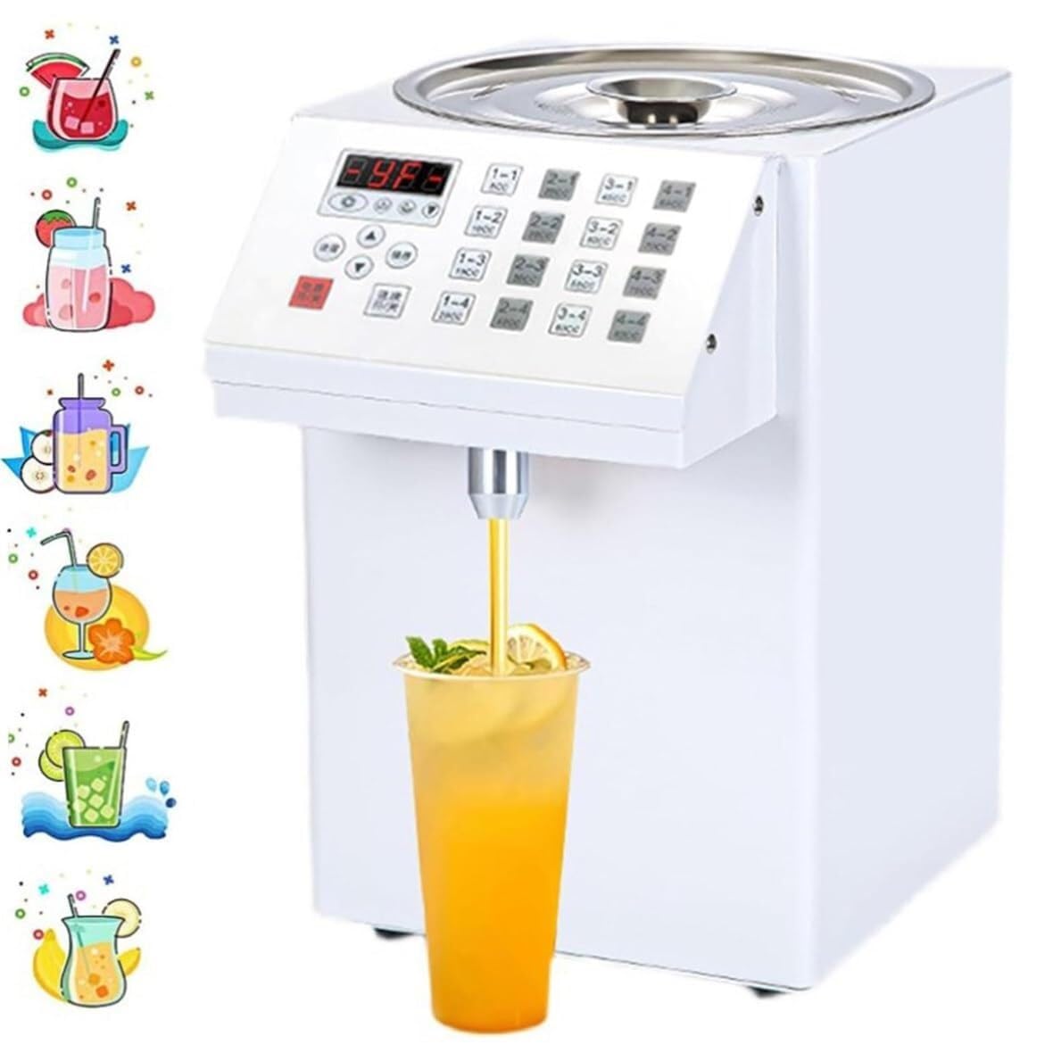 Doseur de fructose automatique 8 L idéal pour fluidifier le service de vos thés glacés