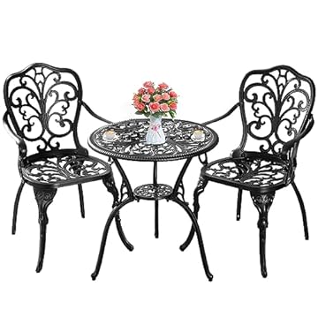 metal garden table and chairs