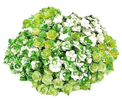 Rosas de papel de morera hechas a mano para álbumes de recortes 2