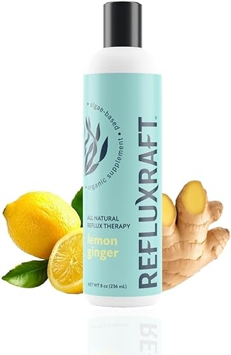 Terapia para el Reflujo Ácido con Alginato Orgánico, Rápida y de Larga Duración para ERGE, RLF y Soporte de Síntomas de Digestión, Sin Azúcar, Sin