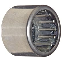 Koyo JT-99 Needle Roller Bearingd Drawn Cup, Open End, Single Seal, Steel Cage, Inch, 9/16" ID, 3/4" OD, 9/16" Width, 14000rpm Maximum Rotational Speed, 1800lbf Static Load Capacity, 1400lbf Dynamic Load Capacity