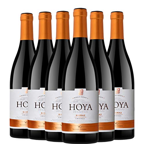 Hoya de Cadenas Shiraz Crianza Vino Tinto D.O. Uitel Requena 6 Botellas - 750 ml