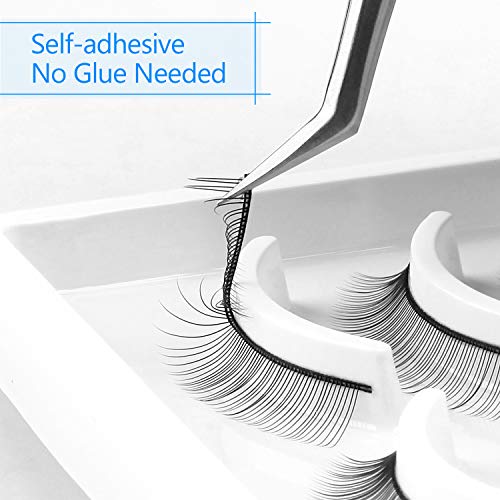 Fenshine 20 Paris Practice Eyelashes For Lash Extensions Supplies,Training Lashes Self-Adhesive Practice Lashes For Training Eyelash Extension Makeup Beginners thumb #1