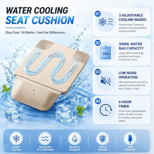 Refroidissement liquide coussin siege voiture pour siege ventile - 4
