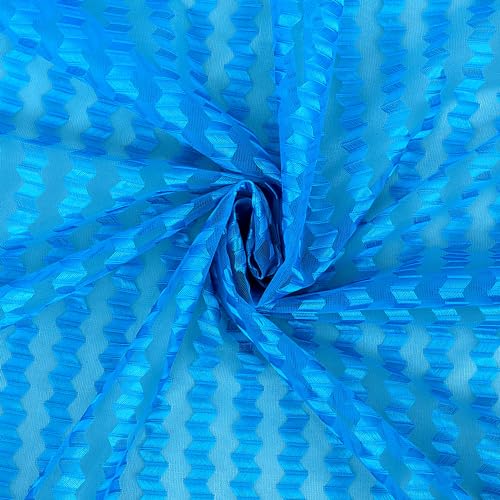 Image of Cortina Polyster Transparent Curtain Set |Window Installation | Bedroom Living Room Kids Room | 5 Feet Window Curtain Pack of 1 | Blue